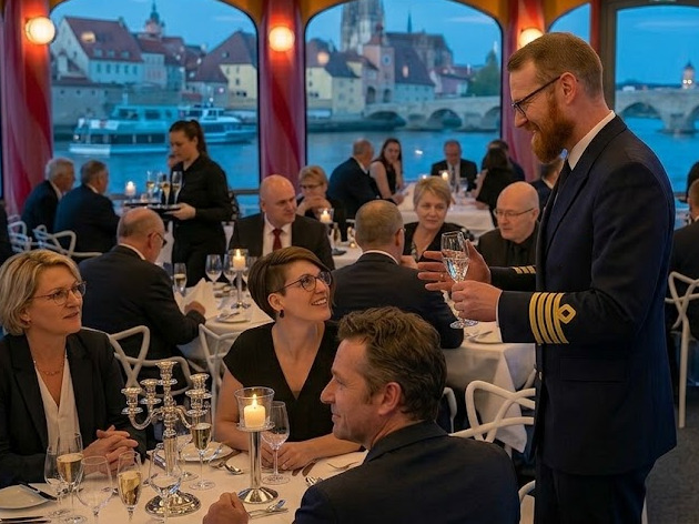 Captains-Dinner auf der MS Gloria - Schifffahrt Regensburg