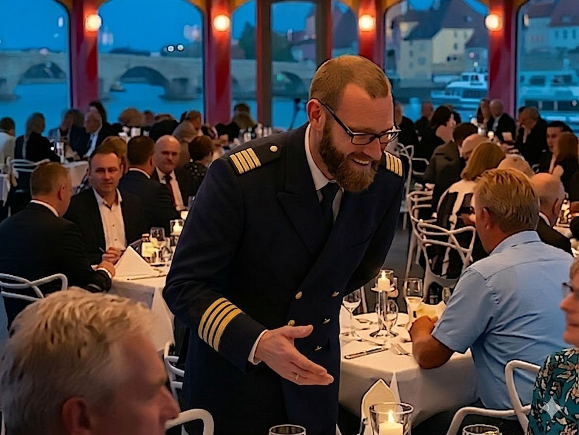 Captains-Dinner auf der MS Gloria - Schifffahrt Regensburg